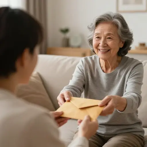 我从我的姨母那里收到了一大笔遗产。