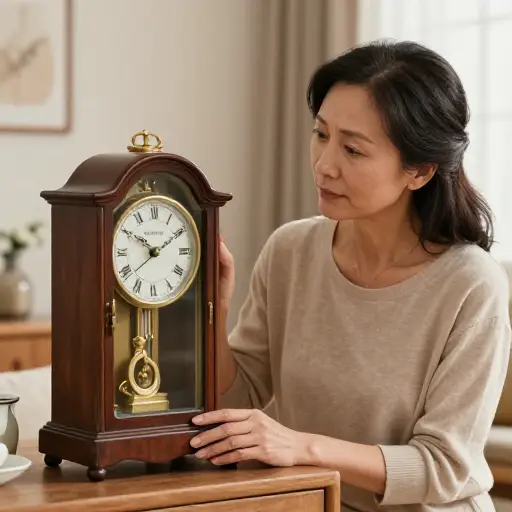 这个钟是从我曾祖父传给我母亲的。