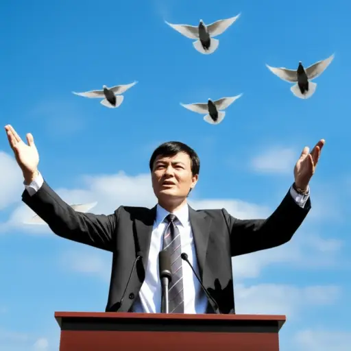 他公开宣布放弃暴力，选择和平解决问题。
