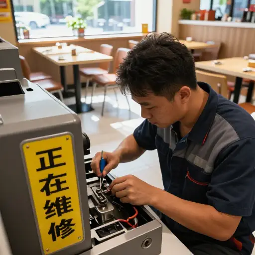 修理需要几个小时。在此期间，我们可以在自助餐厅等候。