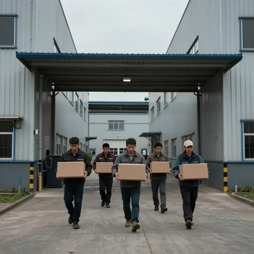 由于订单减少，公司被迫解雇了数百名工人。