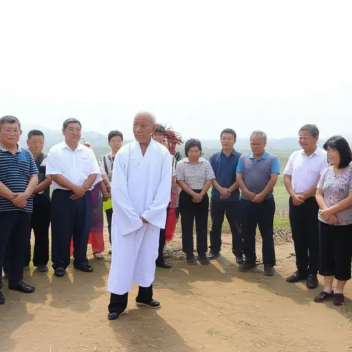 村民们尊敬地称他为白。