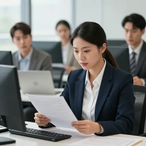 她在工作中总是尽责，因此受到同事的尊重。