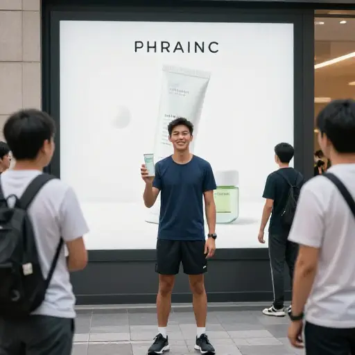 这位运动员的代言使该品牌获得了更多关注。