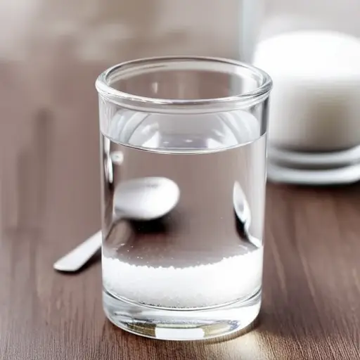 她把糖溶解在水里，制成了一种甜味的溶液。