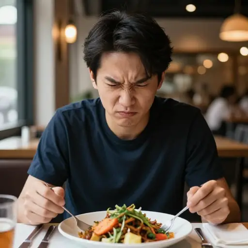 我不太喜欢这里的食物。
