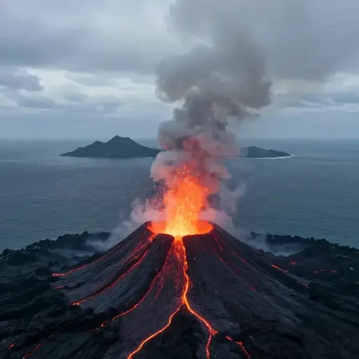 当火山在水下喷发时，一座新的岛屿可能会诞生。