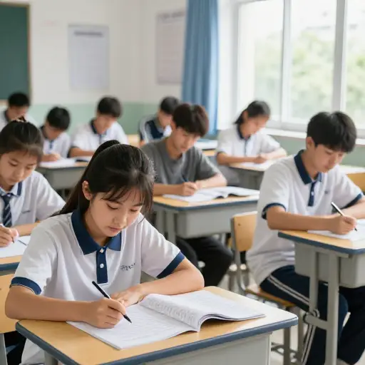每年许多考生都参加入学考试。