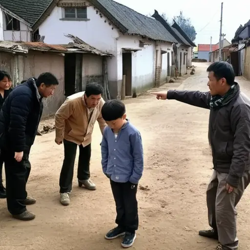 村里的人都用难听的话骂他，说他是野种。