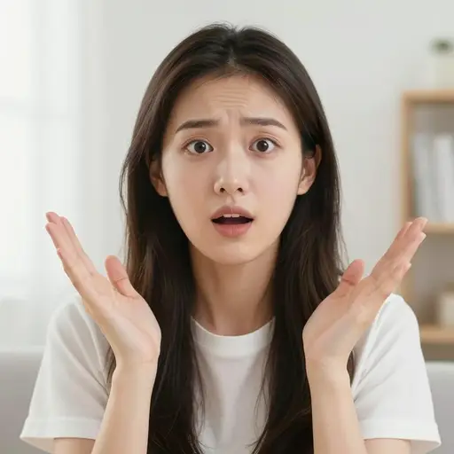 她看起来好像见了鬼似的。
