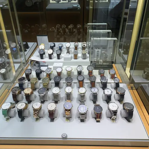 这家商店卖很多漂亮的手表。