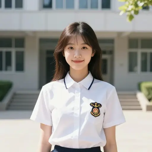 她是个优秀的学生，前途光明。