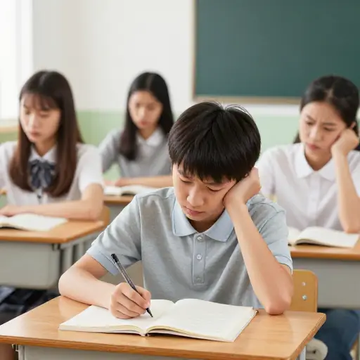 请别再用笔敲桌子了；这让大家都很烦。