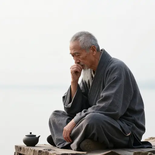 这位隐士过着与世隔绝的沉思生活，专注于内心的修行。