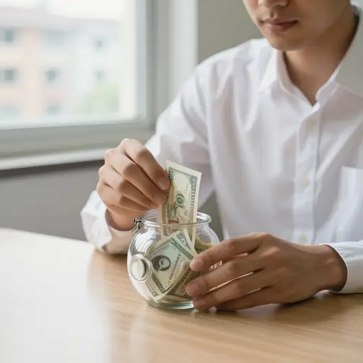 从每笔工资中留出一部分以备不时之需，是审慎的做法。