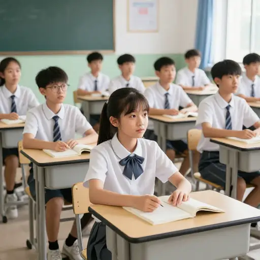 上课时，学生们必须坐在自己的座位上。