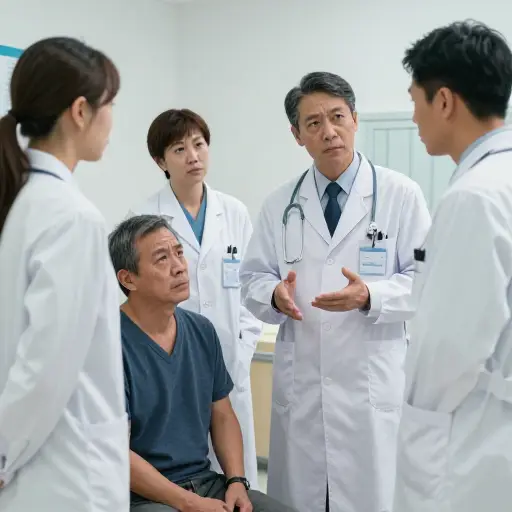 医生们说着医学术语，这让病人感到很困惑。