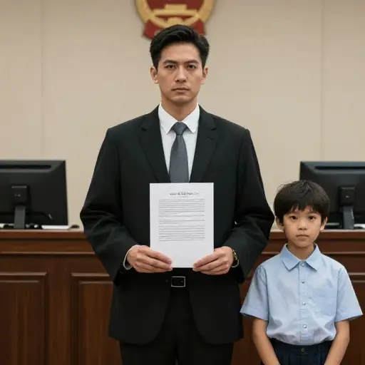 离婚后，法院授予了父亲对儿子的单独监护权。
