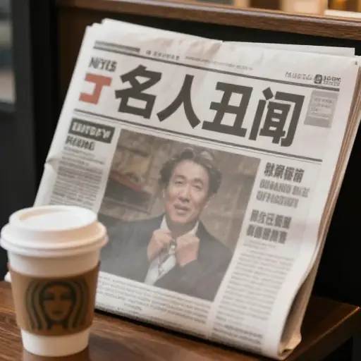 我看到一份小报关于名人丑闻的标题。