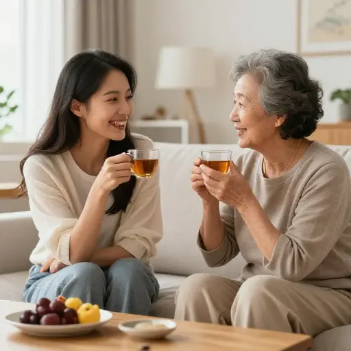 我和我的岳母/婆婆相处得很好。