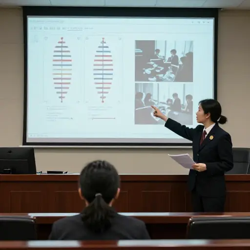 检察官出示了确凿的证据，将嫌疑人与犯罪现场联系起来。