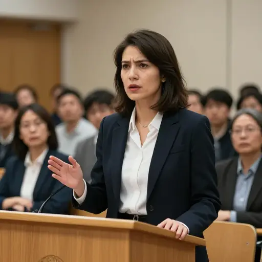 在她的演讲中，情况的紧迫性被有力地传达。