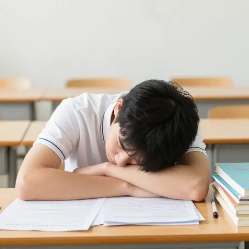 考试结束时，我完全崩溃了。