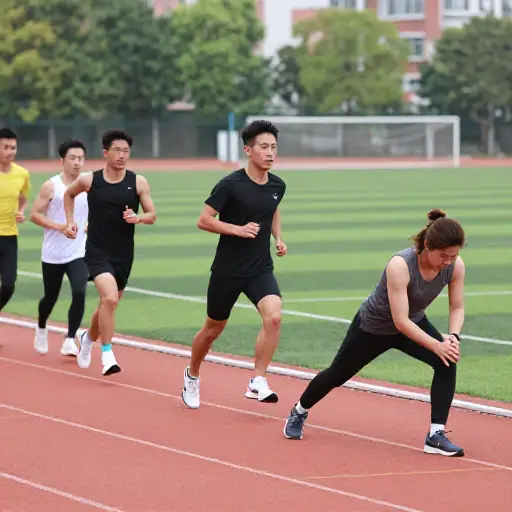 他们正在为下个月的比赛训练。