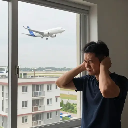 生活在飞机发动机持续不断的轰鸣声中是具有挑战性的。