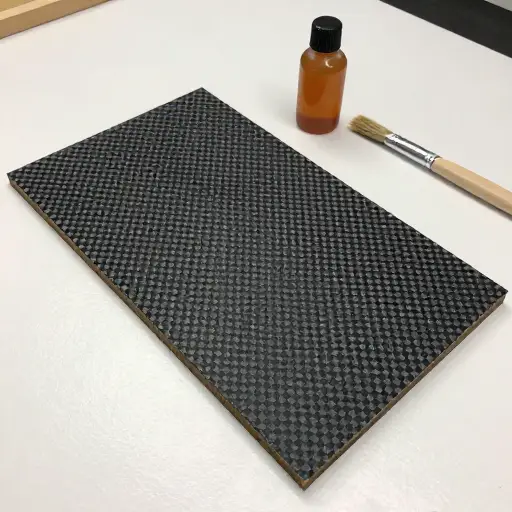 这种复合材料由碳纤维和树脂制成。
