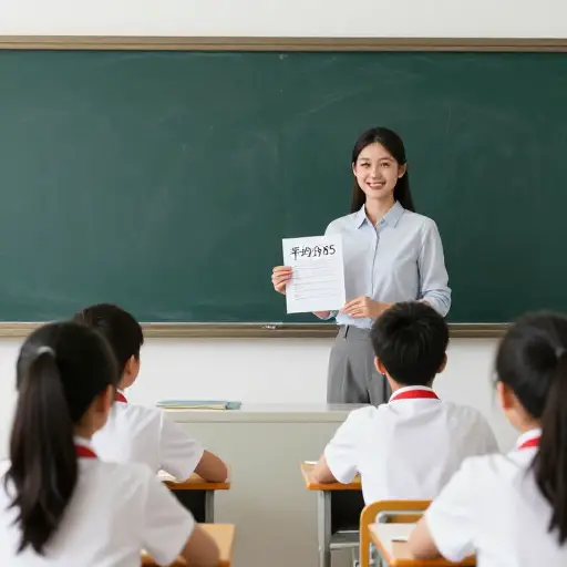 这次测试的平均分是85分，表明班级对知识掌握得很好。