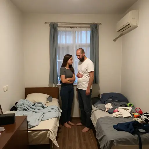 一间卧室的房子不再适合我们了。