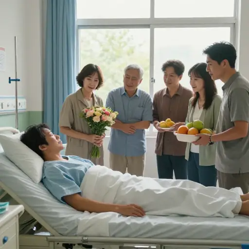 我生病期间，访客不断。