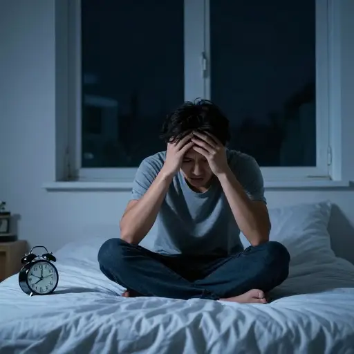 我太担心那个演示了，以至于昨晚一点没睡。