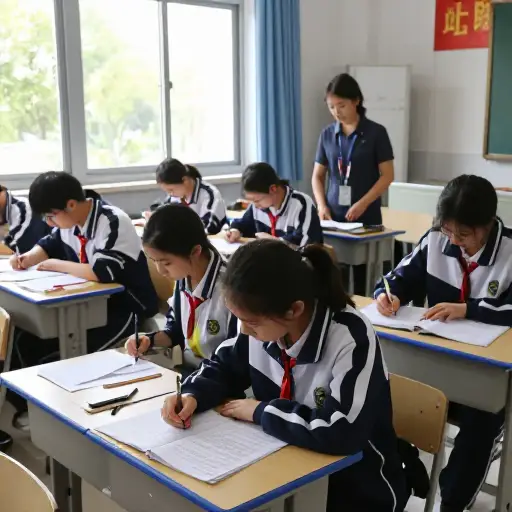 考试期间，你们绝对不能和同学交谈。