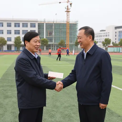 政府拨款用于学校的现代化改造。