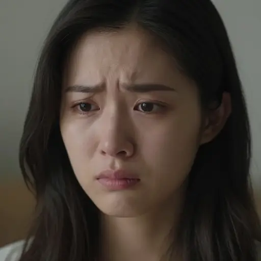 悲伤真的显现在她脸上。