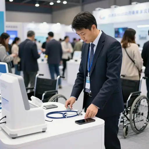 艾哈迈德当时正要去参加一个医疗设备展览会，为他的诊所购置所需物品。