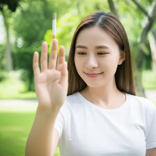 她从不吸烟，因为她知道这对健康有害。