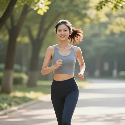 她达到了高水平的健康状态。