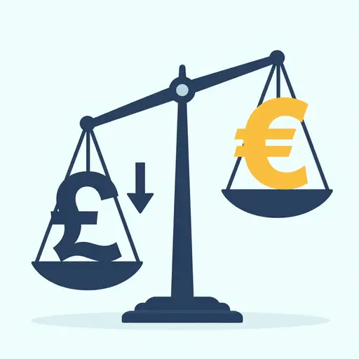 英镑兑其他欧洲货币的价值昨天下跌了。