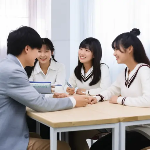 这位新学生很快交到了朋友。