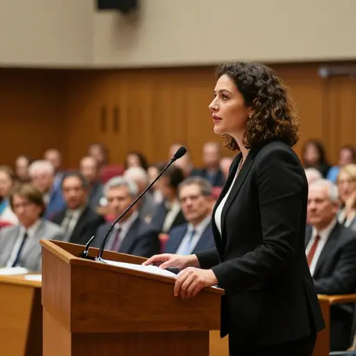 她的演讲绝对是会议上最令人印象深刻的。