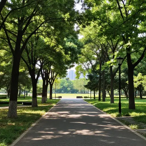 这座公园是一个远离城市喧嚣的僻静去处。