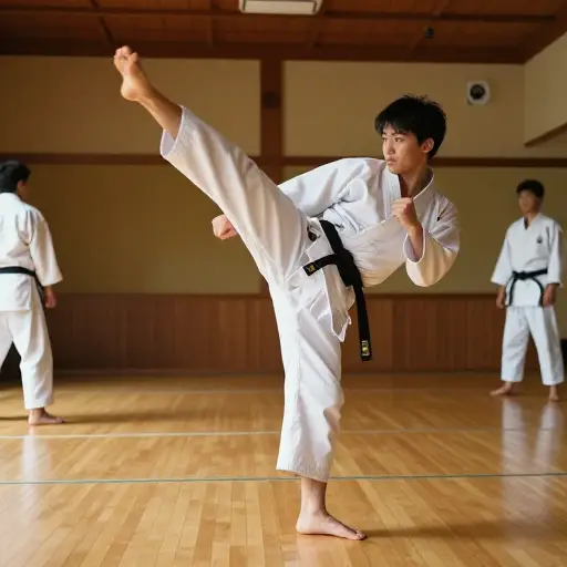 空手道是一种知名的日本武术，侧重于打击技巧。