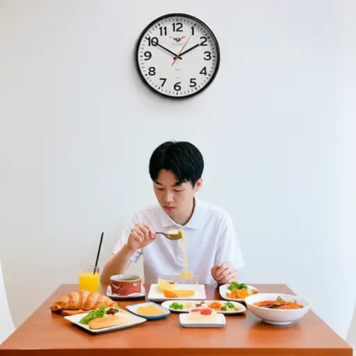 我通常花半小时（30分钟）吃早餐。