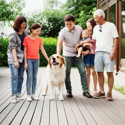 这是我们家养过的最大的狗。