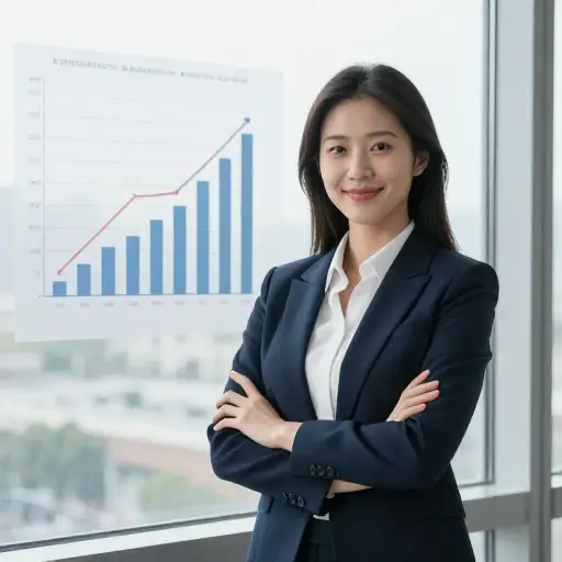 她职业发展的进步与她日益增长的自信心同步。