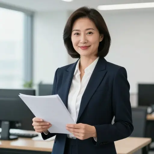 我妈妈是一位女商人。