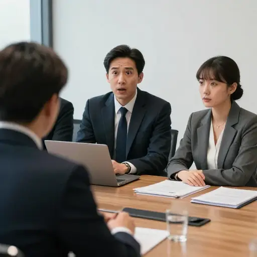 他对她在会议期间的不友好感到惊讶。